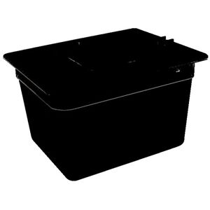 Vogue U460 Polycarbonate 1/2 Gastronorm Container, 8.8 L Capacity, 150 mm H x 265 mm W x 325 mm L, Black Vogue U460 Polycarbonate 1/2 Gastronorm Container, 8.8 L Capacity, 150 mm H x 265 mm W x 325 mm L, Black