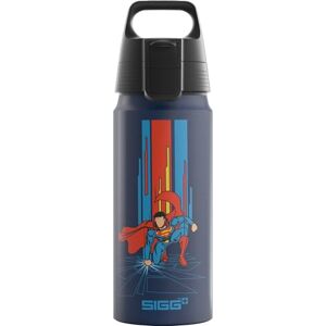 Sigg Aluminium Water Bottle For Kids WMB ONE Superman Suitable For Carbonated Drinks Leakproof Lightweight BPA Free CO2 Neutral Certified School & Sports Blue 0.6L Sigg Aluminium Water Bottle For Kids WMB ONE Superman Suitable For Carbonated Drinks Leakproof Lightweight BPA Free CO2 Neutral Certified School & Sports Blue 0.6L