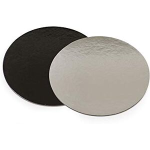 Decora 0932562 Black/Silver Cake Dish Ø 32 CM, Carta Decora 0932562 Black/Silver Cake Dish Ø 32 CM, Carta