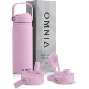 Omnia Vacuum Insulated Stainless Steel Water Bottle, 2 Lids (Straw & Spout) Leakproof, BPA-Free, Reusable Flask, Hot & Cold Thermos for Sports, Gym, Travel, Outdoors (540ML, Soft Pink) Omnia Vacuum Insulated Stainless Steel Water Bottle, 2 Lids (Straw & Spout) Leakproof, BPA-Free, Reusable Flask, Hot & Cold Thermos for Sports, Gym, Travel, Outdoors (540ML, Soft Pink)