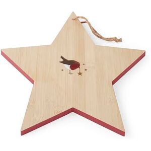 Cooksmart Christmas Robins Retreat Bamboo Star Shaped Board Durable Wooden Chopping Board for Kitchen Eco-Friendly Cutting Board for Food Preparation Serving Board for Cooking & Dining Cooksmart Christmas Robins Retreat Bamboo Star Shaped Board Durable Wooden Chopping Board for Kitchen Eco-Friendly Cutting Board for Food Preparation Serving Board for Cooking & Dining