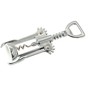 Fackelmann Corkscrew of Stainless Steel, Silver, 16.5 x 6 x 3.5 cm Fackelmann Corkscrew of Stainless Steel, Silver, 16.5 x 6 x 3.5 cm