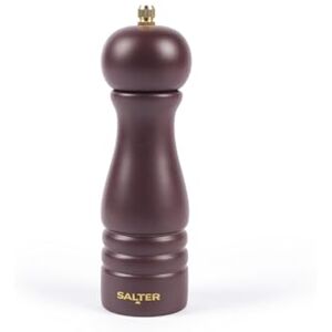 Salter Olea Salt & Pepper Grinder – Single FSC®-Certified Wooden Seasoning Mill, Adjustable Grind Coarse to Fine, Ceramic Mechanism, Manual Grinding for Salt Crystals or Whole Peppercorns, Mulberry Salter Olea Salt & Pepper Grinder – Single FSC®-Certified Wooden Seasoning Mill, Adjustable Grind Coarse to Fine, Ceramic Mechanism, Manual Grinding for Salt Crystals or Whole Peppercorns, Mulberry