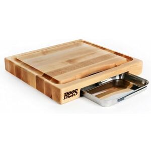 John Boos Boos Block Juice Groove Chopping Board With Drip Tray Butchers Block Extra Thick North American Hard Maple Meat Carving Board 15 x 14 x 2.25 Inches John Boos Boos Block Juice Groove Chopping Board With Drip Tray Butchers Block Extra Thick North American Hard Maple Meat Carving Board 15 x 14 x 2.25 Inches