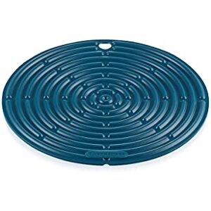 LE CREUSET Cool Tool, Pot Holder/Trivet, Silicone, Round, 20 cm, Deep Teal, 93000230642200 LE CREUSET Cool Tool, Pot Holder/Trivet, Silicone, Round, 20 cm, Deep Teal, 93000230642200