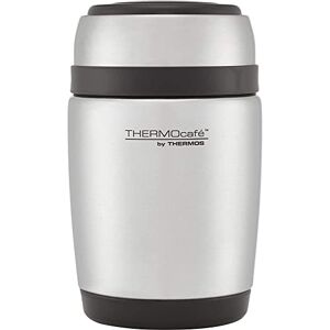 Thermos Curved Food Flask with Spoon, Stainless Steel, 400 ml Thermos Curved Food Flask with Spoon, Stainless Steel, 400 ml