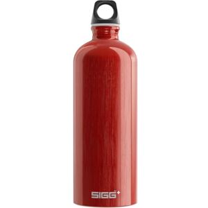 Sigg Aluminium Water Bottle Traveller Red Climate Neutral Certified Suitable For Carbonated Beverages Leakproof Lightweight BPA Free Red 1 L Sigg Aluminium Water Bottle Traveller Red Climate Neutral Certified Suitable For Carbonated Beverages Leakproof Lightweight BPA Free Red 1 L