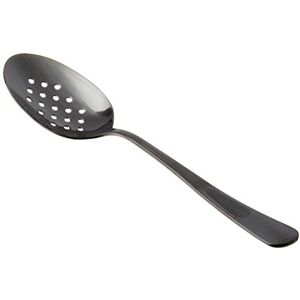 Mercer Culinary Plating Spoon Perforated Bowl, Stainless Steel, Black, 27.8 x 9.1 x 3.1 cm M35160BK Mercer Culinary Plating Spoon Perforated Bowl, Stainless Steel, Black, 27.8 x 9.1 x 3.1 cm M35160BK
