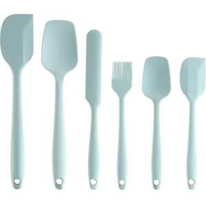 The Great British Bake Off Silicone Spatula Set, Accessories for Cooking with Spatula for Baking, Palette Knife & More, Official GBBO Logo, Duck Egg Blue, 28cm x 8cm x 5cm The Great British Bake Off Silicone Spatula Set, Accessories for Cooking with Spatula for Baking, Palette Knife & More, Official GBBO Logo, Duck Egg Blue, 28cm x 8cm x 5cm