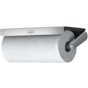 Joseph Joseph RollGrip Under Cabinet Kitchen Roll Holder, Space-Saving, Spring Tension Arm, Easy One-Handed Tearing, Fits 140mm Rolls, Graphite Joseph Joseph RollGrip Under Cabinet Kitchen Roll Holder, Space-Saving, Spring Tension Arm, Easy One-Handed Tearing, Fits 140mm Rolls, Graphite