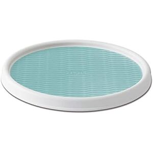 Copco 5234754 Non-Slip Pantry Cabinet, Lazy Susan Turntable, 30 cm, White/Sea Copco 5234754 Non-Slip Pantry Cabinet, Lazy Susan Turntable, 30 cm, White/Sea