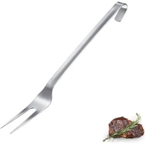 Westmark Meat Fork Pro Stainless Steel Carving Fork with Long Prongs & Hanging Hook Perfect for Grill, Roast & Professional Kitchen Silver, 38 cm Westmark Meat Fork Pro Stainless Steel Carving Fork with Long Prongs & Hanging Hook Perfect for Grill, Roast & Professional Kitchen Silver, 38 cm