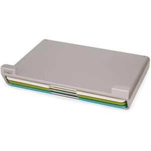 Joseph Joseph Folio Slim 3-Piece Under Shelf, Space Saving Colour Coded Chopping Board Set, Multicolour, Large Joseph Joseph Folio Slim 3-Piece Under Shelf, Space Saving Colour Coded Chopping Board Set, Multicolour, Large