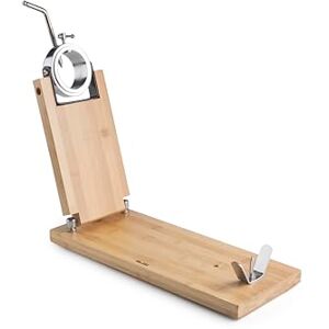 IBILI Gastroteka Folding Rotating Bamboo and Stainless Steel Ham Holder, 48 x 17.5 cm IBILI Gastroteka Folding Rotating Bamboo and Stainless Steel Ham Holder, 48 x 17.5 cm
