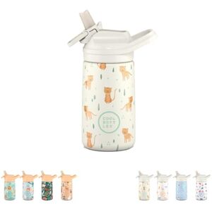 Cool Bottles Stainless steel water bottle for kids, insulated bottle for kids Drinks cold for 36 hours and hot for 18 hours- Whisker Kittens 350ml Cool Bottles Stainless steel water bottle for kids, insulated bottle for kids Drinks cold for 36 hours and hot for 18 hours- Whisker Kittens 350ml