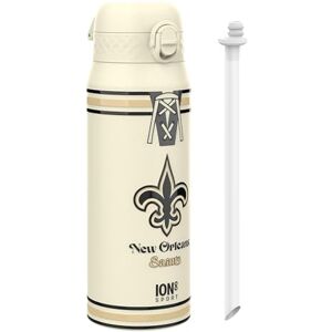 Ion8 NFL New Orleans Saints Sports Thermal Water Bottle with Removable Straw, 750ml/24oz, Leak Proof Insulated Drinking Bottle, Easy to Open, Secure Lock, Dishwasher Safe, Flip Cover, Metal Water Bottle Ion8 NFL New Orleans Saints Sports Thermal Water Bottle with Removable Straw, 750ml/24oz, Leak Proof Insulated Drinking Bottle, Easy to Open, Secure Lock, Dishwasher Safe, Flip Cover, Metal Water Bottle