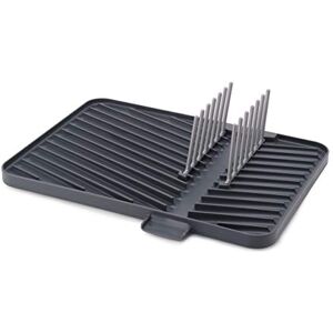 Joseph Joseph Flip-up Adjustable Draining Board, Dish rack drainer drying mat with drip tray, Grey, 4 Joseph Joseph Flip-up Adjustable Draining Board, Dish rack drainer drying mat with drip tray, Grey, 4