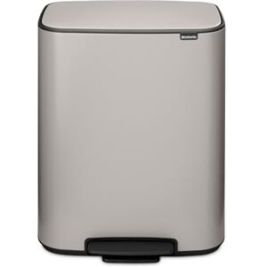 Brabantia Bo Pedal Bin 2 x 30L Inner Buckets (Soft Grey) Large Waste/Recycling Kitchen Bin Soft Closing Lid Brabantia Bo Pedal Bin 2 x 30L Inner Buckets (Soft Grey) Large Waste/Recycling Kitchen Bin Soft Closing Lid