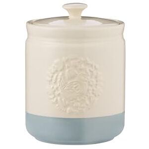Mason Cash Home to Roost 1L Utensil Holder Stoneware Folk-Inspired Hen and Cockerel Style, Kitchen Countertop Storage Jar, Durable, Everyday Kitchenware, Cream, Blue Mason Cash Home to Roost 1L Utensil Holder Stoneware Folk-Inspired Hen and Cockerel Style, Kitchen Countertop Storage Jar, Durable, Everyday Kitchenware, Cream, Blue