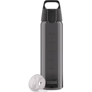 Sigg Tritan Water Bottle Total Color ONE Anthracite Suitable For Carbonated Beverages Dishwasher Safe Leakproof Featherweight BPA Free 0.75 L Sigg Tritan Water Bottle Total Color ONE Anthracite Suitable For Carbonated Beverages Dishwasher Safe Leakproof Featherweight BPA Free 0.75 L