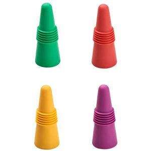 Lurch 211626 Party Bottle Stoppers for Airtight Sealing of Champagne and Wine Bottles, Grape, Lemonade, Peppermint, Wild Berry, Narrow Set of 4 Lurch 211626 Party Bottle Stoppers for Airtight Sealing of Champagne and Wine Bottles, Grape, Lemonade, Peppermint, Wild Berry, Narrow Set of 4