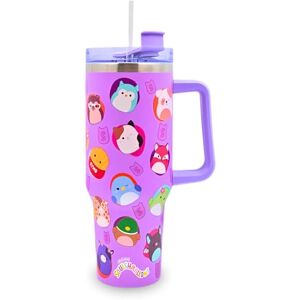 HOX Squishmallows 40oz / 1200 ML Tumbler with Straw & Lid Leak & Spill Proof Travel Mug Stainless Steel Vacuum Insulated Water Bottle with Handle Keeps Cold for 17Hrs or Hot for 5Hrs HOX Squishmallows 40oz / 1200 ML Tumbler with Straw & Lid Leak & Spill Proof Travel Mug Stainless Steel Vacuum Insulated Water Bottle with Handle Keeps Cold for 17Hrs or Hot for 5Hrs