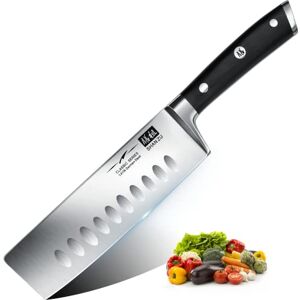 Shan Japanese Nakiri Knife 6.5 Inch Ultra Sharp German Stainless Steel Vegetable Chopper Chef Knives Ergonomic Handle, Professional Kitchen Knife, Gift Box Included Shan Japanese Nakiri Knife 6.5 Inch Ultra Sharp German Stainless Steel Vegetable Chopper Chef Knives Ergonomic Handle, Professional Kitchen Knife, Gift Box Included