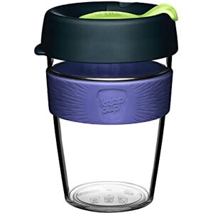 KeepCup Original Clear, Reusable Plastic Coffee Cup Splashproof Lid, BPA Free, Barista Grade Medium 12oz / 340ml Deep, Blue KeepCup Original Clear, Reusable Plastic Coffee Cup Splashproof Lid, BPA Free, Barista Grade Medium 12oz / 340ml Deep, Blue