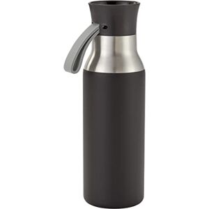 Judge Essentials Reusable Black Water Bottle, 500ml, Stainless Steel, 100% Leakproof, Drinks Flask for Hot and Cold Drinks Judge Essentials Reusable Black Water Bottle, 500ml, Stainless Steel, 100% Leakproof, Drinks Flask for Hot and Cold Drinks