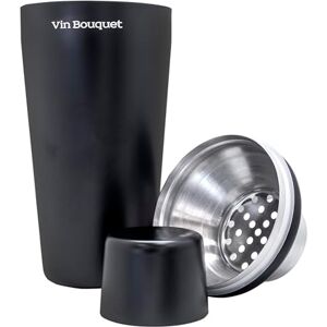 VB VINBOUQUET VB Vin Bouquet FIK 1467 Black Cocktail Shaker 700 ml, Stainless Steel, Elegant and Sturdy Design, Ideal for Preparing Cocktails and Combinations VB VINBOUQUET VB Vin Bouquet FIK 1467 Black Cocktail Shaker 700 ml, Stainless Steel, Elegant and Sturdy Design, Ideal for Preparing Cocktails and Combinations