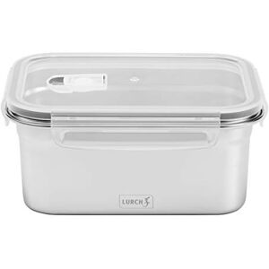 Lurch 240894 Lunch Safety/Storage Box Made of high-Quality Stainless Steel with BPA Plastic lid, 1500 ml Lurch 240894 Lunch Safety/Storage Box Made of high-Quality Stainless Steel with BPA Plastic lid, 1500 ml