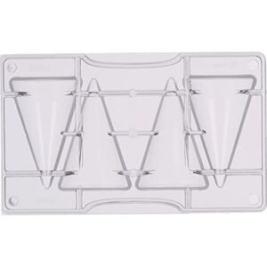 Decora 0050151 Cone Chocolate Mould 4 CAV Ø 50 X 80 200 X 120 X 22 H MM, Policarbonato, Neutral Decora 0050151 Cone Chocolate Mould 4 CAV Ø 50 X 80 200 X 120 X 22 H MM, Policarbonato, Neutral