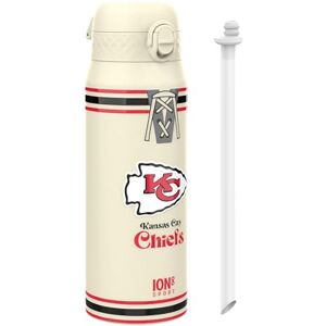 Ion8 NFL Kansas City Chiefs Sports Thermal Water Bottle with Removable Straw, 750ml/24oz, Leak Proof Insulated Drinking Bottle, Easy to Open, Secure Lock, Dishwasher Safe, Flip Cover, Metal Water Bottle Ion8 NFL Kansas City Chiefs Sports Thermal Water Bottle with Removable Straw, 750ml/24oz, Leak Proof Insulated Drinking Bottle, Easy to Open, Secure Lock, Dishwasher Safe, Flip Cover, Metal Water Bottle
