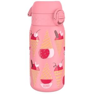 Ion8 Vacuum Insulated Steel Water Bottle, 320 ml/11 oz, Leak Proof, Easy to Open, Secure Lock, Dishwasher Safe, Carry Handle, Metal Water Bottle, ThermoShield Stainless Steel, Pink, Ice Creams Ion8 Vacuum Insulated Steel Water Bottle, 320 ml/11 oz, Leak Proof, Easy to Open, Secure Lock, Dishwasher Safe, Carry Handle, Metal Water Bottle, ThermoShield Stainless Steel, Pink, Ice Creams