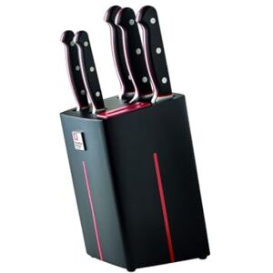 Richardson Sheffield Knife Block Velocity 6 Piece Knife Block Set with Built in Sharpener, Black Richardson Sheffield Knife Block Velocity 6 Piece Knife Block Set with Built in Sharpener, Black