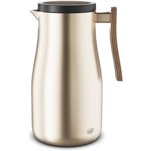 Alfi Studio Allure 1.0 L, Champagne Gold with Wooden Elements, Double-Walled Stainless Steel, Thermos Flask Keeps Warm for 12 Hours, Cold for 24 Hours, Screw Cap, Large Opening, BPA-Free Alfi Studio Allure 1.0 L, Champagne Gold with Wooden Elements, Double-Walled Stainless Steel, Thermos Flask Keeps Warm for 12 Hours, Cold for 24 Hours, Screw Cap, Large Opening, BPA-Free