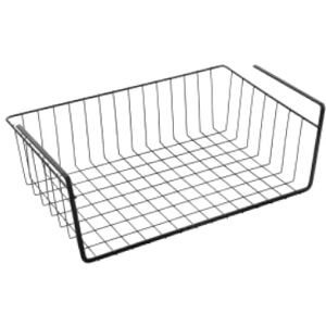 Metaltex Lava Kanguro Under Shelf Storage Basket Space-Saving Shelf Organiser Undershelf Basket for Kitchen Essentials With Touch-Therm Finish -40 x 26 x 14cm, Black Metaltex Lava Kanguro Under Shelf Storage Basket Space-Saving Shelf Organiser Undershelf Basket for Kitchen Essentials With Touch-Therm Finish -40 x 26 x 14cm, Black