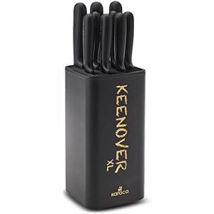 KARACA Keenover 10-Piece Knife Set XL, Santoku Knife, Cutting Knife, Bread Knife, Chopping Knife, Paring Knife, Ergonomic Handle, Sharp Blades, Comfortable KARACA Keenover 10-Piece Knife Set XL, Santoku Knife, Cutting Knife, Bread Knife, Chopping Knife, Paring Knife, Ergonomic Handle, Sharp Blades, Comfortable