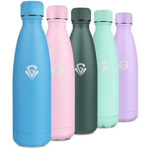 KollyKolla 750ml Stainless Steel Water Bottle Double-Walled Leak Proof BPA Free Reusable Thermal Bottle for School Office Children Adults Travel Hiking KollyKolla 750ml Stainless Steel Water Bottle Double-Walled Leak Proof BPA Free Reusable Thermal Bottle for School Office Children Adults Travel Hiking