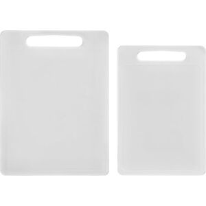 Chef Aid White Chopping Board Twin Pack, Multipurpose Cutting Board with Anti-Slip Surface, Dishwasher Safe with Handles, Large Board Measures 40cm x 30cm, Regular Board 35cm x 25cm Chef Aid White Chopping Board Twin Pack, Multipurpose Cutting Board with Anti-Slip Surface, Dishwasher Safe with Handles, Large Board Measures 40cm x 30cm, Regular Board 35cm x 25cm