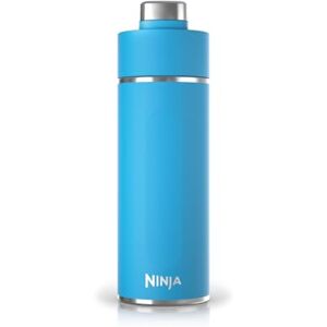Ninja Thirsti Water Bottle and Flask 700 ML with Leak-Proof Lid, Designed for Carbonated, Hot & Cold Drinks, Ideal for Travel & Sports, Triple Insulated, Stainless Steel, Tropical Blue, DW2401EUUKSB Ninja Thirsti Water Bottle and Flask 700 ML with Leak-Proof Lid, Designed for Carbonated, Hot & Cold Drinks, Ideal for Travel & Sports, Triple Insulated, Stainless Steel, Tropical Blue, DW2401EUUKSB
