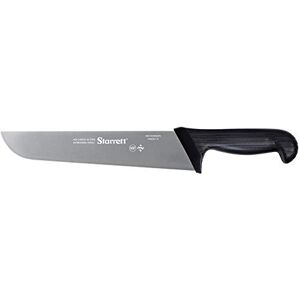 Starrett Professional Butchers Knife BKB203-10 Wide Straight 10 Inch Ultra Sharp Sanitized Steel Blade Black Handle Kitchen Chef's Knife Starrett Professional Butchers Knife BKB203-10 Wide Straight 10 Inch Ultra Sharp Sanitized Steel Blade Black Handle Kitchen Chef's Knife