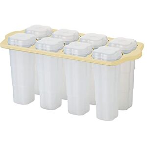 KitchenCraft Ice Lolly Maker with 8 Moulds and 16 Wooden Lollipop Sticks, BPA Free Plastic,White KitchenCraft Ice Lolly Maker with 8 Moulds and 16 Wooden Lollipop Sticks, BPA Free Plastic,White