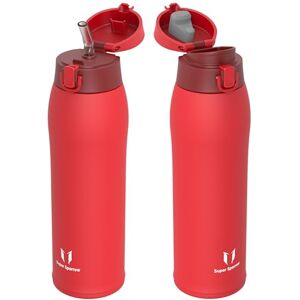 Super Sparrow Insulated Water Bottle Travel Mug 950ml Stainless Steel Water Bottles BPA Free Leakproof Metal Bottles Includes 2 Lids, Straw Lid & Spout Lid Super Sparrow Insulated Water Bottle Travel Mug 950ml Stainless Steel Water Bottles BPA Free Leakproof Metal Bottles Includes 2 Lids, Straw Lid & Spout Lid