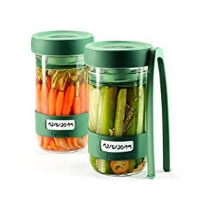 Lékué 3000100SURM017 Tool kit for preparing homemade pickles with container, Green, Single, 700 ml Lékué 3000100SURM017 Tool kit for preparing homemade pickles with container, Green, Single, 700 ml