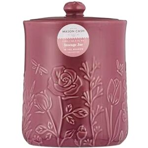 Mason Cash In the Meadow Medium Storage Jar 1.85 Litre Embossed Floral Design, Durable Stoneware, Airtight Lid – Ideal for Biscuits, Cookies, Rice, Flour – Classic Kitchen Storage Mason Cash In the Meadow Medium Storage Jar 1.85 Litre Embossed Floral Design, Durable Stoneware, Airtight Lid – Ideal for Biscuits, Cookies, Rice, Flour – Classic Kitchen Storage