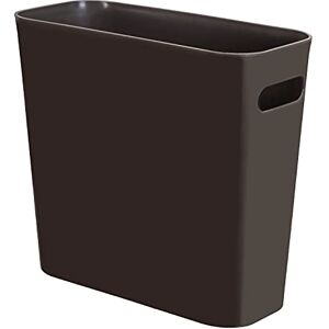 Youngever 5.5L Slim Trash Can, Re-usable 5.5L Plastic Garbage Container Bin, Small Trash Bin with Handles for Home Office, Living Room, Study Room, Kitchen, Bathroom (Brown) Youngever 5.5L Slim Trash Can, Re-usable 5.5L Plastic Garbage Container Bin, Small Trash Bin with Handles for Home Office, Living Room, Study Room, Kitchen, Bathroom (Brown)