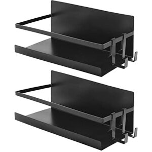 joeji's Kitchen Joejis Set of 2 Magnetic Spice Racks Storage Organiser with 4 Hanging Hooks Strong Drill Free Herb Jar Holder for Fridge Ideal Pantry Kitchen Organiser Black joeji's Kitchen Joejis Set of 2 Magnetic Spice Racks Storage Organiser with 4 Hanging Hooks Strong Drill Free Herb Jar Holder for Fridge Ideal Pantry Kitchen Organiser Black