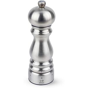 PEUGEOT Paris Chef u'Select 18 cm Salt Mill 6 Predefined Grind Settings Powdered Salt Innovation, Zirlion Mechanism Stainless Steel Made in France PEUGEOT Paris Chef u'Select 18 cm Salt Mill 6 Predefined Grind Settings Powdered Salt Innovation, Zirlion Mechanism Stainless Steel Made in France