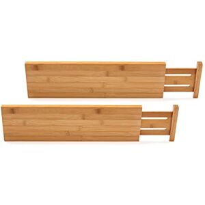 Lipper International 8897 Bamboo Wood Custom Fit Adjustable Deep Kitchen Drawer Dividers, Set of 2 Lipper International 8897 Bamboo Wood Custom Fit Adjustable Deep Kitchen Drawer Dividers, Set of 2
